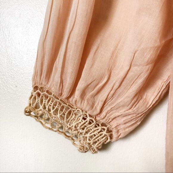 Free People One Karma Eyelet Mini dress NWOT Large boho - Picture 5 of 12